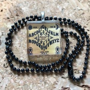 Ouija Board Glass Pendant Necklace
